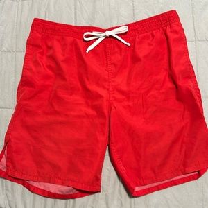 Old navy red swim shorts